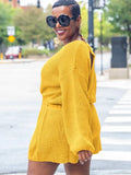 Adjustable Drawstring Long Sleeve Sweater