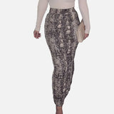 Print High Waist Women Bodycon Skirt Split Stretch Slim Sexy Tight Pencil Skirts Female 2021 Party Night Club Summer