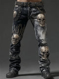 Women's Jeans Women's Trousers Color Flowers 3D Three-Dimensional Printed