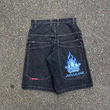 Shorts Y2K Hip Hop 2023 Original Gothic Pocket Baggy Jeans Shorts Man-Outfit