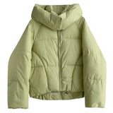 2022 Winter Women Down Parkas Loose Jackets Oversized Hooded Thicken Warm Padded Coat Female Winter Outwear Jacket