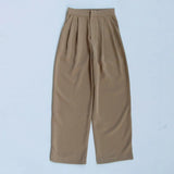 Casual Minimalist Trouser For Women High Waist Loose Wide Leg Pants Female Spring Fashionable New Clothing