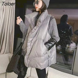 Fashion White Duck Down Vests Women 2022 Autumn Winter New Casual Trend Outer Wear Ultralight Vest Jacket Thicken