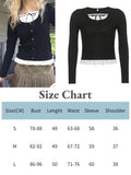 2022 Lace Kawaii Y2K T Shirts Square Neck Crop Top Autumn Harajuku Korean Tee Bow Cute Retro Fairycore Women