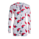 Women Bodysuit Long Sleeve Button Deep V Neck Bodycon Stretch Leotard Button Short Romper Pajamas Onesies Jumpsuit Overalls-Outfit