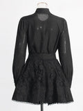 Temperament Elegant Wind Two Sets Of 2025 Summer New Single-Dbutton Shirt Lotus Leaf Side Short Skirt Suit