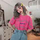 shirt Harajuku T-Shirts Streetwear T Shirt Loose Short Sleeve Tees Couple Clothes Tops vintage clothing jersey