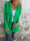 2025 New Hot Fashion Long-Sleeved Solid Coat Women's