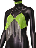 Toloer Type Sequins Slim Short Money Inside The Sling Type Anti-Light Black Small Vest