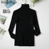 2022 Basic Turtleneck Women Sweaters Autumn Winter Tops Slim Women Pullover Knitted Sweater Jumper Soft Warm