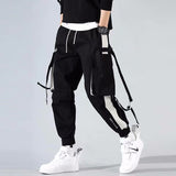 Men's Loose Tide Brand Ins Hip-Hop Hip-Hop Wide-Leg Trousers Men's Straight Leg Trousers-Outfit
