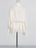 Sweet And Spicy Three-Dimensional Flower Splicing Skirt 2025 Summer New Lantern Sleeve With High-End Feel Dress