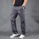 Men Casual Warm Cargo Pants Winter Male High Quality Multi Pocket Thicken Cargo Trousers Men's New Arrival Fashion