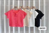 New Pure Style Short Sleeve Retro Strapped With Cardigan Sweet Cool Hottie Knitted
