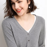 Women 2019 Autumn New Women Solid Cardigan Long Sleeve Knitted Sweater Women Open Stitch Casual Sweaters Za Lady