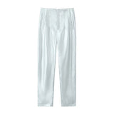 Workplace Women's Display High Waist Waist Suit Trousers 38 Color Reduced Age And Ankle