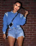 Fashion Sport Button Open Long Sleeve
