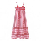Women's Crochet Stitched Knitted Dress Skirt Sling