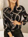 Casual Print Shirt Blouse Women Spring Fashion Button Long Sleeve Shirts For Women 2023 Office Lady Slim Blouses Top Femme-Outfit