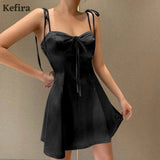 2021 Summer Sexy Satin Dress Women Off Shoulder Sleeveless Dress Backless Spaghetti Straps Party Elegant Female