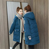 Quality Winter Jacket Women Parker Thick Down Cotton Jacket Large Size Mid-Long Hooded Outerwear Women Warm Winter