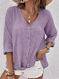Spring-Summer Sale Of New Women's Collar Button-Killey Long