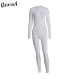 Summer fashion women fitness skinny jumpsuit activewear matching set solid bandage corset casual overalls workout