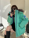2022 New Winter Jacket Women Warm Parka Fashion Long Coat Hooded Parkas With Fur Collar Warm Snow Wear Padded