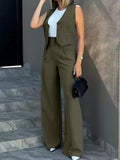 New Fashion Suit Vest Vest Broad Leg Trousers Casual