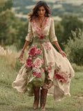 Shirt Dress Bohemian Holiday Dress Print