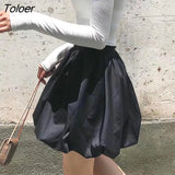 Skirts Women Elegant Patchwork High Waist Trendy Office Lady Ins Sweet Summer All-match Solid Cozy Popular Fashion Hot