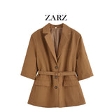 Homemade New Women's Clothing Smocoat Casual Five-Sleeves With Suit