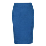 colors 2018 Women Skirt Winter Solid Suede Work Wear Package Hip Pencil Midi Skirt Autumn Winter Bodycon