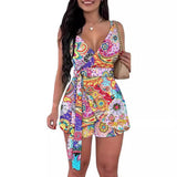 Spring/Summer Women's Temuv Tie Belt Shorts Fashion Casual