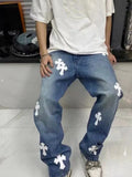 Printed Casual Trousers CH Vintage Li Weiss Bottom Version High Waist And Skinny Jeans-Outfit