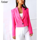 Spring Autumn Blazer Jacket Women Casual Long Sleeve Loose Thin Blazers White Woman Coats Elegant Office Suit Short