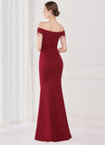 Fringe Tassels Off Shoulder Formal Mermaid Evening