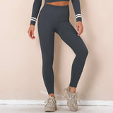 Seamless Gym Set Fitness Clothing Women Sports Clothing Sportswear Female Workout Legging Khaki Zipper Crop Top Sport