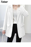 Blazers Women Streetwear All-match Chic Fashion Elegant Casual Fashion Simple New Office Lady Outerwear New