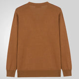 Men's New Spring Men's Knit Dress V-Neck Long Sleeve Sweater