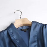 New Long Dress Korean Version Of Women's Elegant Simple Style V-Neck High-Waist Dress-Outfit