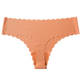 Lady One-Thick Thread Wave Side Cotton Crotch Low-Waist Bikini Trousers