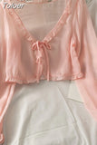 Women Thin Coat Casual Lace Bow Summer Sun Protection Clothes Female Cardigan Shirt Clothing Tops Blouse For Woman Covers