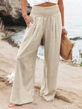 New Spring Women's Casual Cotton Lint Comfortable Mid-Rise Trousers