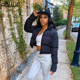 Winter Bubble Puffer Coats and Puffy Jackets Women 2020 Streetwear Cropped Coats Harajuku Ladies Warm Solid Jackets