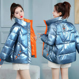 2021 New Women's Clothing Solid Cotton Parkas Short Women's Outwear Autumn Winter Jacket Coats Women Puffer