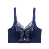 Plus Size Bras For Women Lace Embroidery Bra No Wire Lingerie Sexy Womens