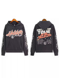 High Street Ins Minority Retro Print Letters Loose Hooded Sweaters For Men And Women In Autumn And Winter-Outfit