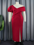 Summer Comfort Personality Lantern Sleeve Dress Party V-Neck Dress Dress
