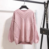 Autumn Winter Sweater Women 2019 V-neck Knitted Pullover Female Soft Basic Cashmere Jumper Casual Loose